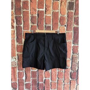 Eddie Bauer Womens Black Outdoor Summer Trail Shorts Nylon Size 16 NWT